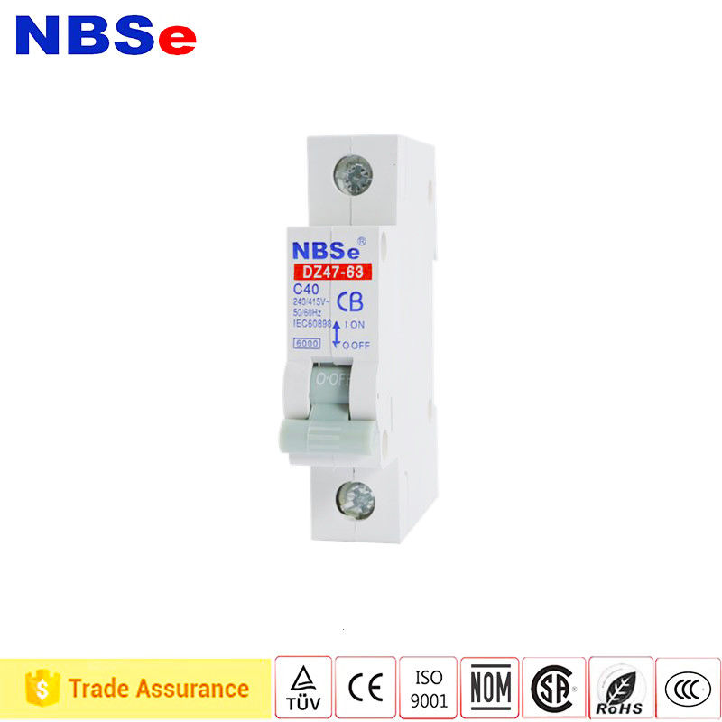 IEC60898-1 PA66  Miniature Current Circuit Breaker ABS Plastic Fire Resistant